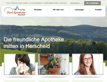Tablet Screenshot of dorfapotheke-herscheid.de